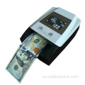 R100A dólar estadounidense en 4 orientaciones mini efectivo euro usd uv máquina de conteo de billetes de moneda ligera
